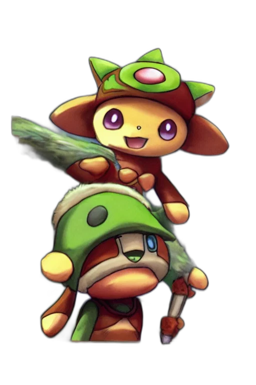 staff, hat, concept art, pixel art transparent PNG cut-out