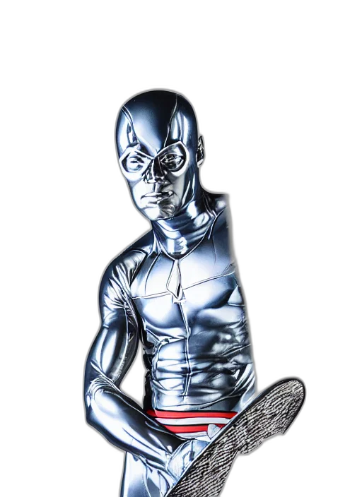 robot, mask, comic book art, 3d render transparent PNG cut-out