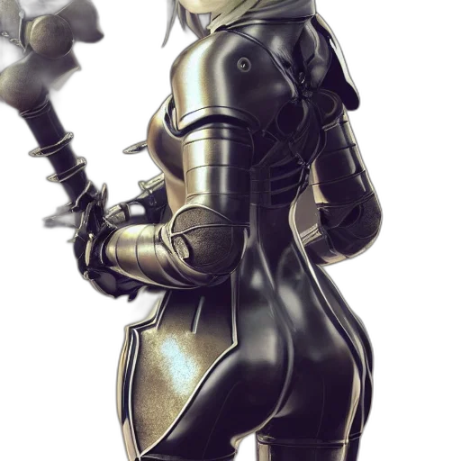 sword, robot, weapon, staff, concept art, fantasy art, 3d render, comic book art transparent PNG cut-out