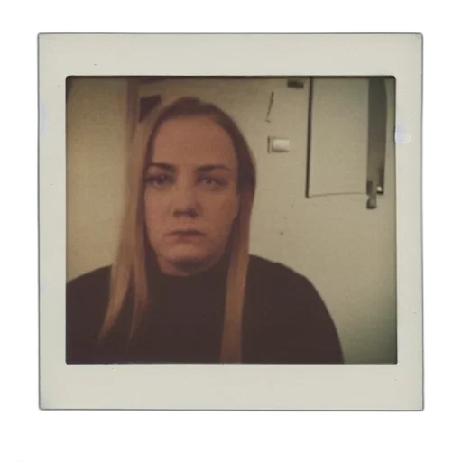 face, staff, hair, robot, outer space, monochrome, polaroid, photo transparent PNG cut-out