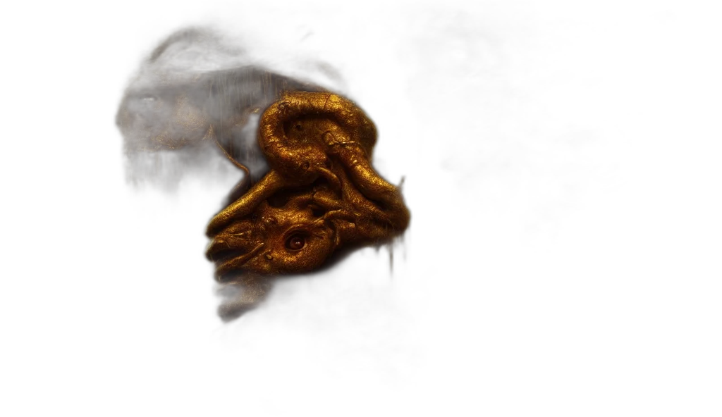 dragon, mask, hair, face transparent PNG cut-out