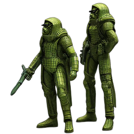 concept art, 3d render, comic book art, pixel art transparent PNG cut-out