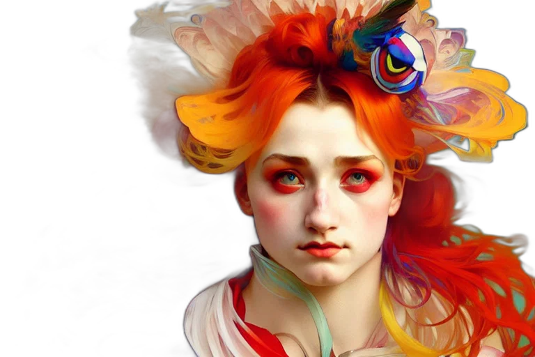 face, crown, photorealistic, fantasy art transparent PNG cut-out