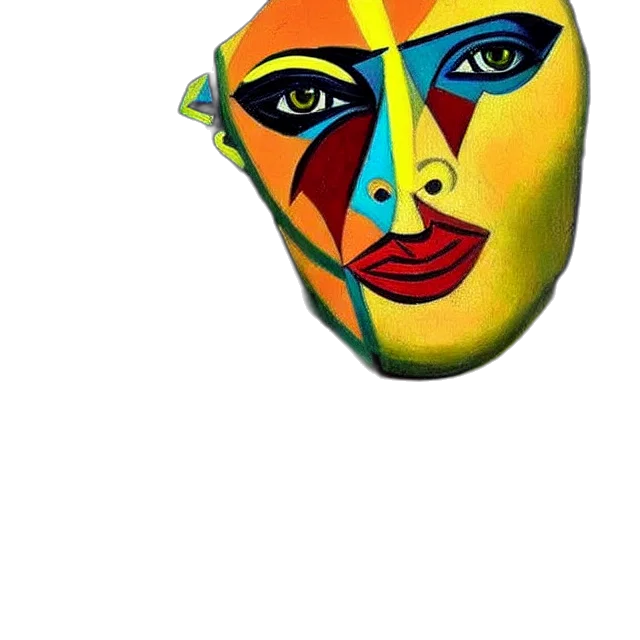mask, face, crown, jewelry, photorealistic, 3d render, oil painting, watercolor transparent PNG cut-out