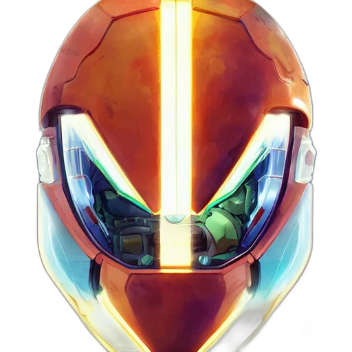 mask, robot, face, concept art transparent PNG cut-out