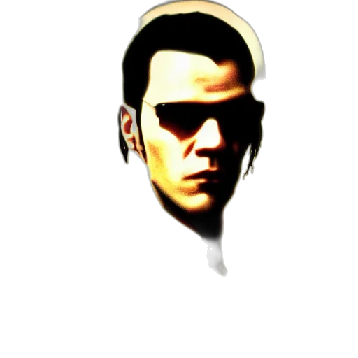 face, mask, jacket, staff transparent PNG cut-out