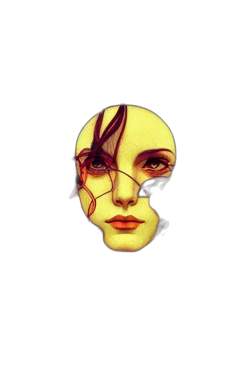 mask, face, crown, creature transparent PNG cut-out