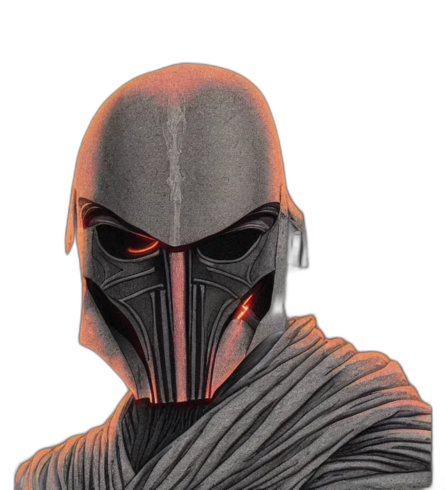 mask, face, concept art, comic book art transparent PNG cut-out