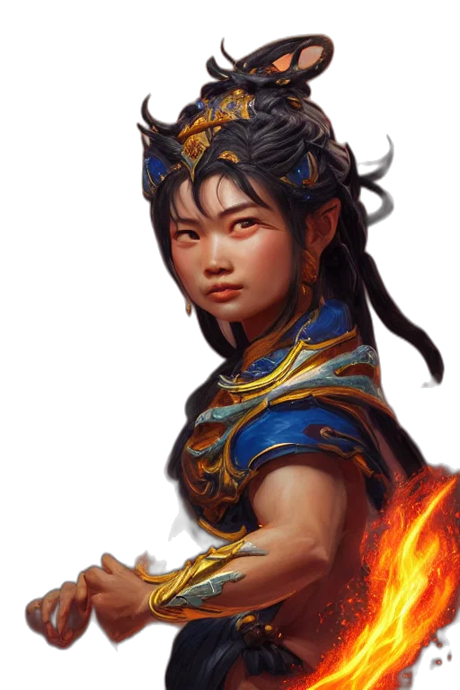 dragon, fantasy art, concept art, oil painting, photorealistic, fire, golden, blue transparent PNG cut-out