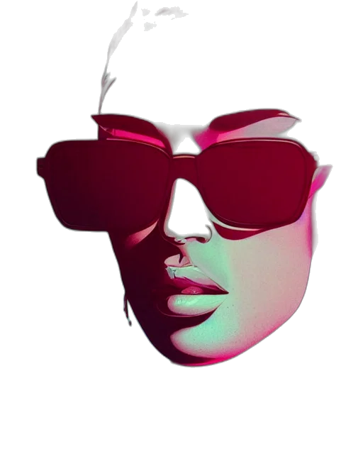 mask, face, crown, 3d render transparent PNG cut-out