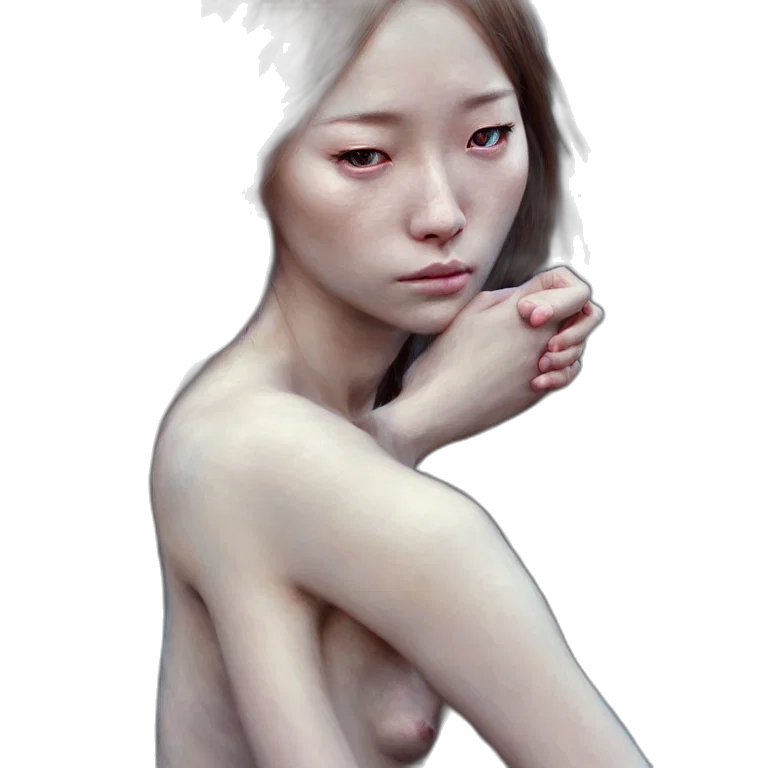 face, creature, mask, dress, photorealistic, fantasy art, concept art, oil painting transparent PNG cut-out