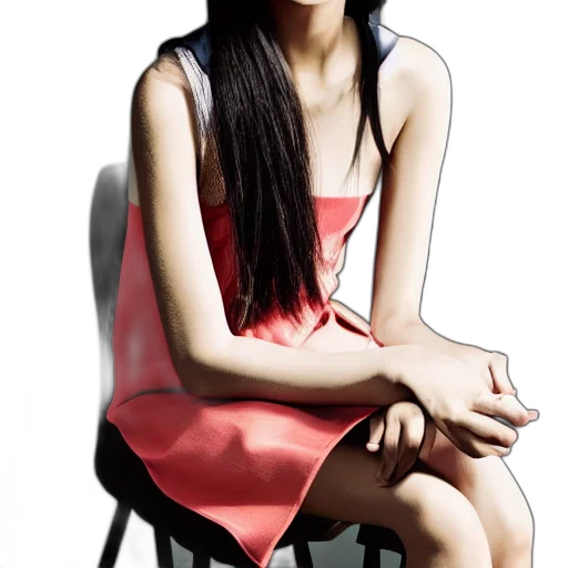 dress, face, hair, jewelry transparent PNG cut-out