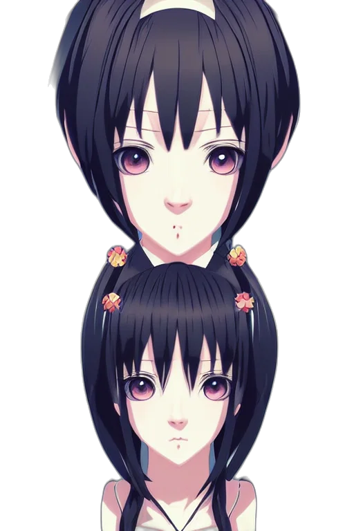face, mask, hair, creature, anime, 3d render, concept art, photorealistic transparent PNG cut-out