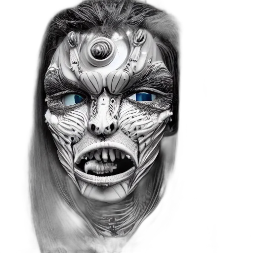 mask, face, creature, jewelry, fantasy art, comic book art, photorealistic, concept art transparent PNG cut-out