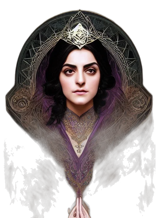 face, crown, jewelry, staff transparent PNG cut-out