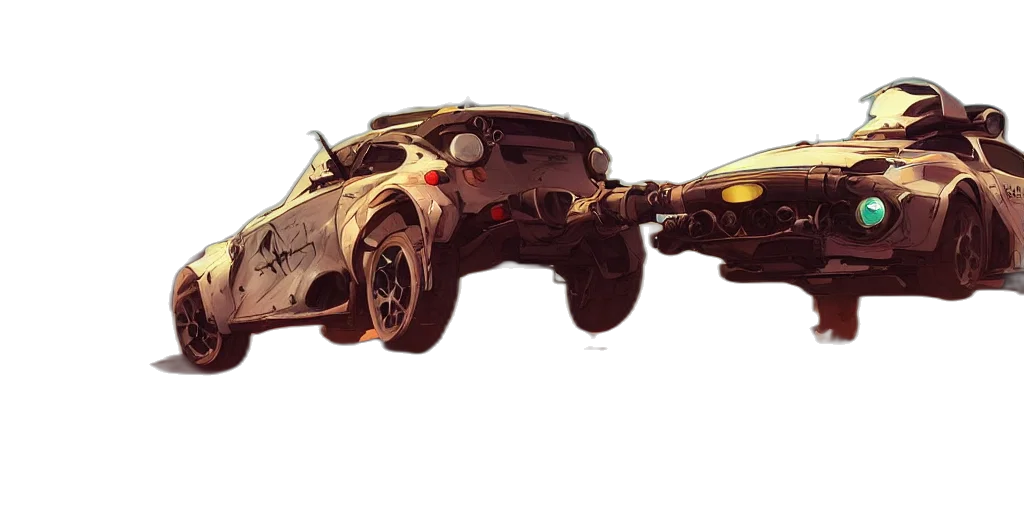 car, weapon, robot, concept art transparent PNG cut-out