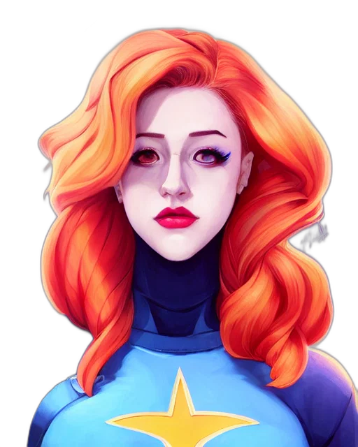 face, comic book art, fantasy art, concept art transparent PNG cut-out