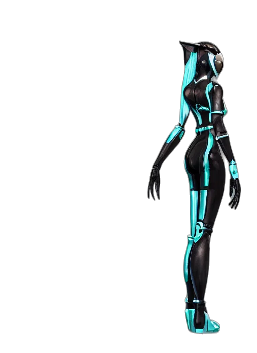 robot, dress, staff, concept art transparent PNG cut-out