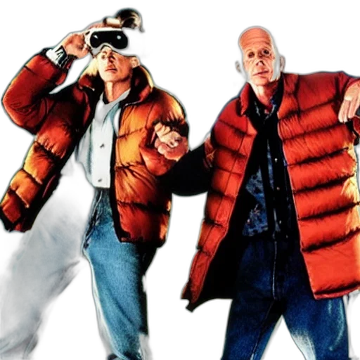jacket, concept art, fire, snow, back, future, directed, michael transparent PNG cut-out