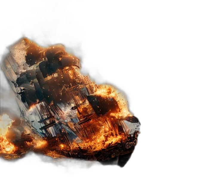 jacket, weapon, concept art, photorealistic, 3d render, comic book art, fire, highly transparent PNG cut-out
