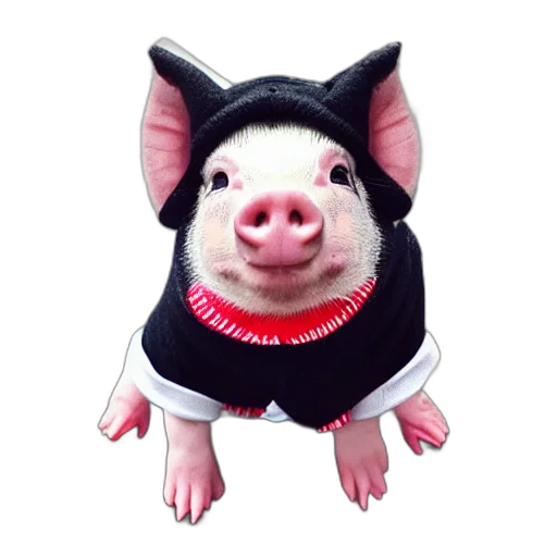 animal, creature, dress, hat transparent PNG cut-out