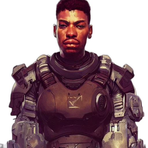 robot, face, concept art, cyberpunk transparent PNG cut-out