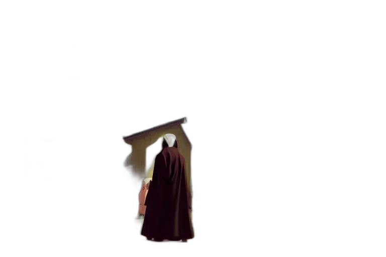 dress, staff, umbrella, jacket transparent PNG cut-out