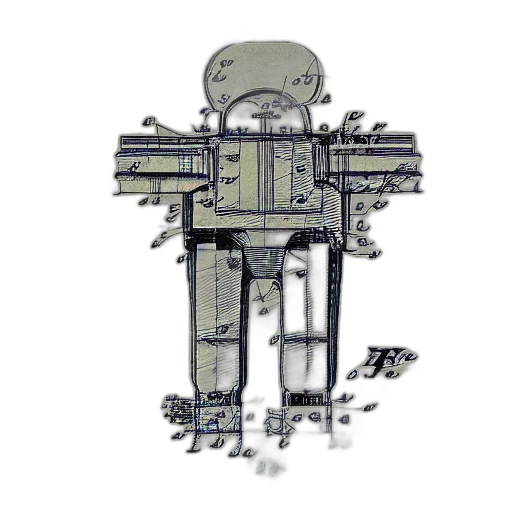 robot, weapon, staff, face transparent PNG cut-out