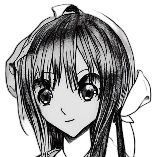 staff, face, hair, robot, anime, cartoon, pencil sketch, photorealistic transparent PNG cut-out