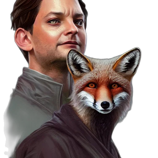 animal, concept art, photorealistic, fantasy art, comic book art, tobey, maguire, red transparent PNG cut-out