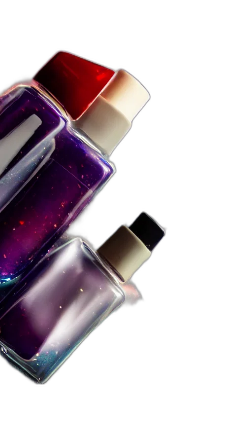 bottle, jewelry, colorful, beautiful transparent PNG cut-out