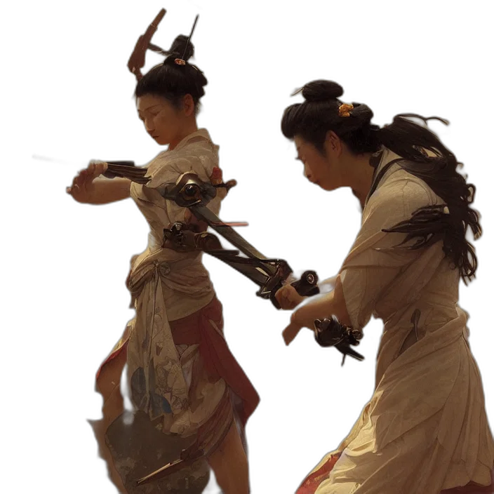 staff, weapon, concept art, samurai, firing, machine, gun, naturel transparent PNG cut-out