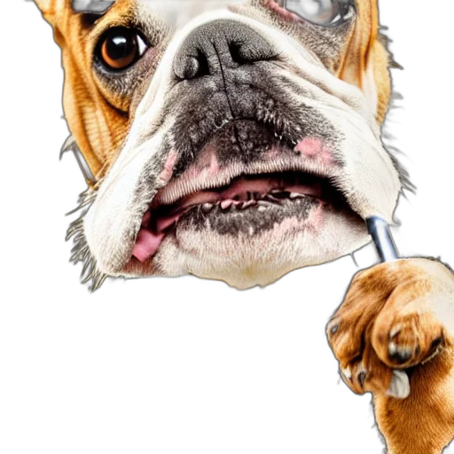 face, animal, staff, photorealistic transparent PNG cut-out