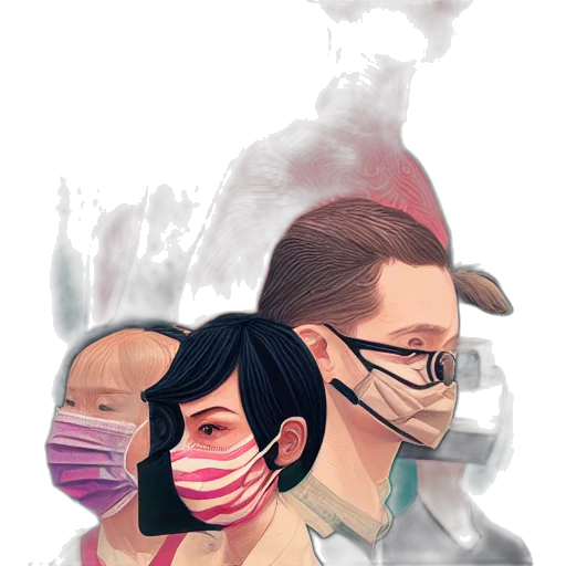 mask, face, concept art, comic book art transparent PNG cut-out