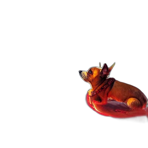 animal, dragon, creature, crown, 3d render, photorealistic, concept art, fire transparent PNG cut-out