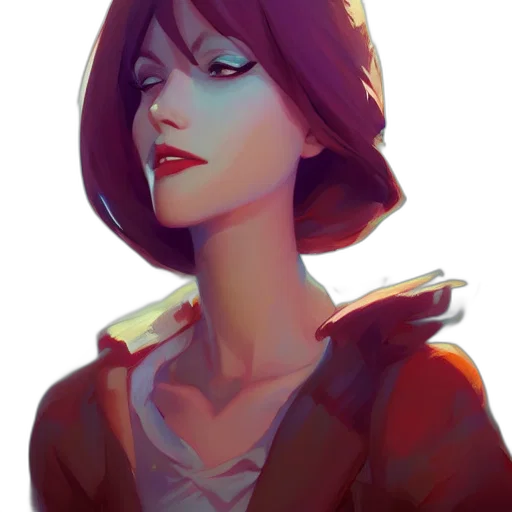 face, jacket, crown, concept art transparent PNG cut-out