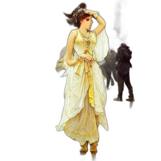 dress, dragon, concept art, fantasy art transparent PNG cut-out