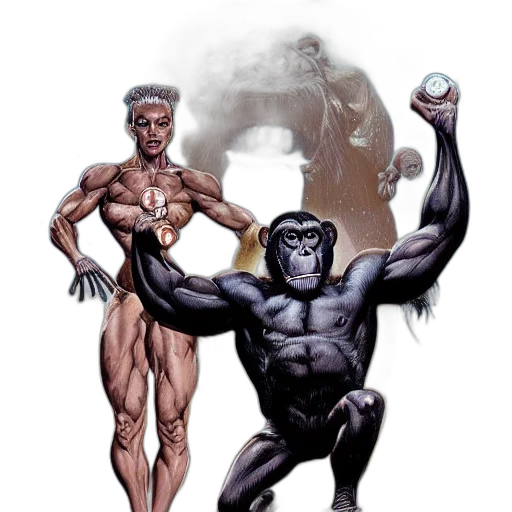concept art, comic book art, fantasy art, photorealistic transparent PNG cut-out