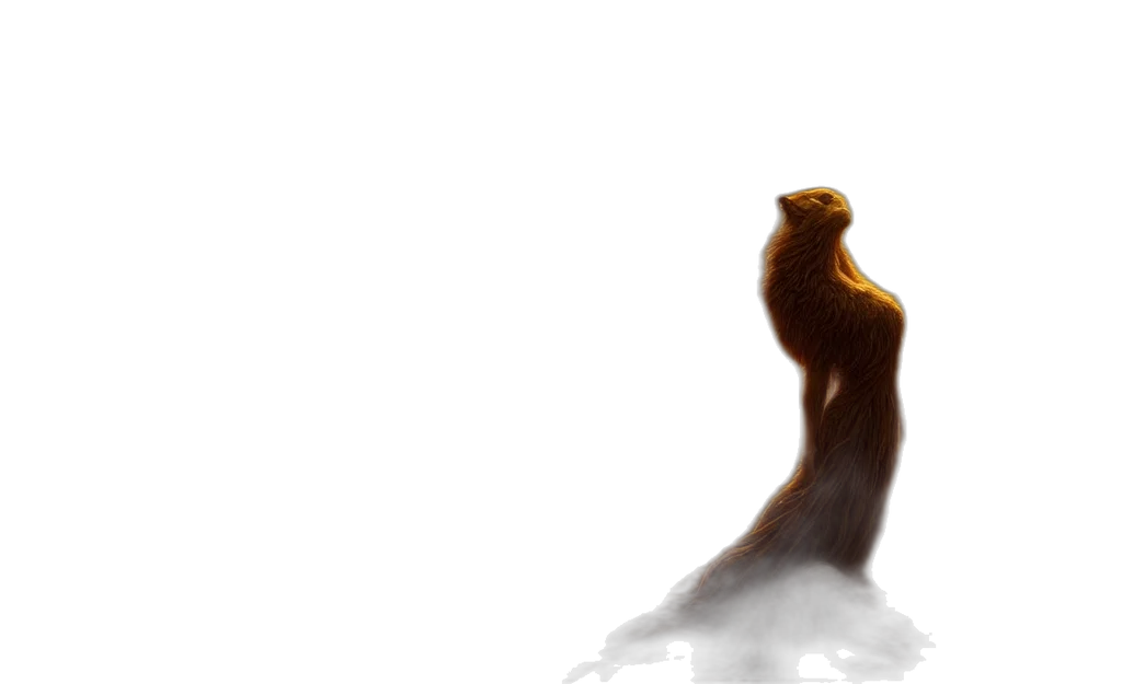 hair, animal, crown, creature, concept art, photorealistic, 3d render, fantasy art transparent PNG cut-out