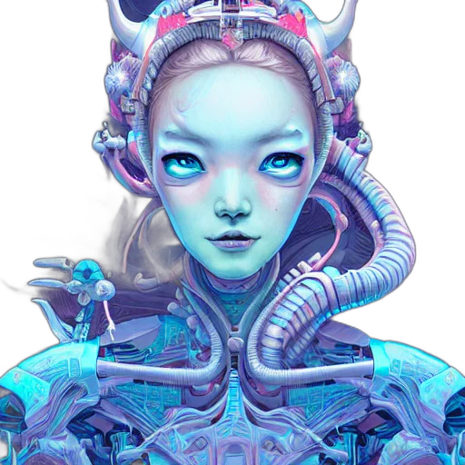 robot, face, crown, mask, fantasy art, concept art, cyberpunk, pixel art transparent PNG cut-out