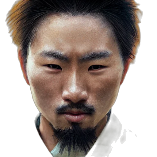 face, staff, hair, mask, photorealistic, concept art, oil painting, fantasy art transparent PNG cut-out