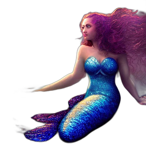 dress, creature, concept art, fantasy art, 3d render, pixel art, underwater, beautiful transparent PNG cut-out