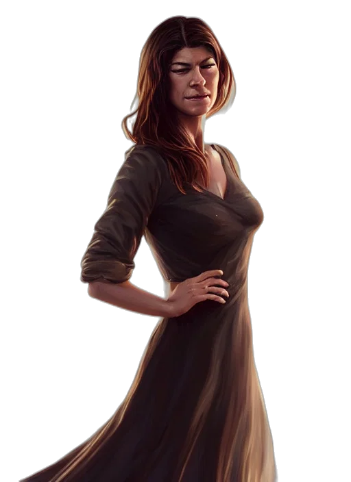 dress, face, fantasy art, concept art transparent PNG cut-out