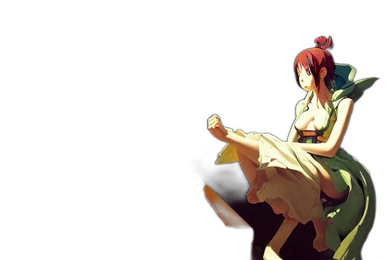 dress, sword, weapon, anime transparent PNG cut-out