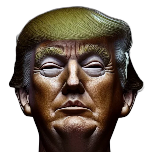 face, mask, hat, crown, photorealistic, 3d render, concept art, cartoon transparent PNG cut-out