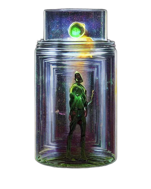bottle, concept art, fantasy art, pixel art transparent PNG cut-out