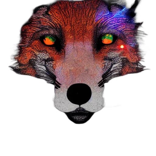 animal, mask, face, creature, fantasy art, watercolor, pixel art, concept art transparent PNG cut-out