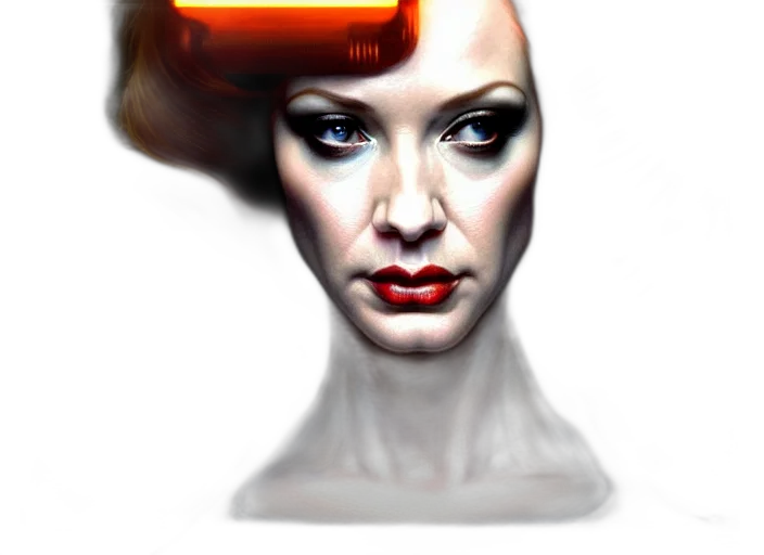 crown, robot, face, hat transparent PNG cut-out