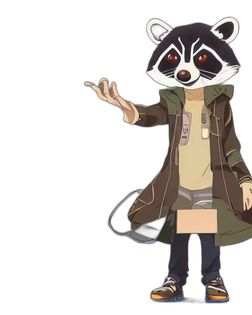 jacket, staff, animal, creature transparent PNG cut-out