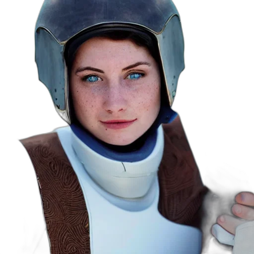 robot, face, staff, jacket transparent PNG cut-out